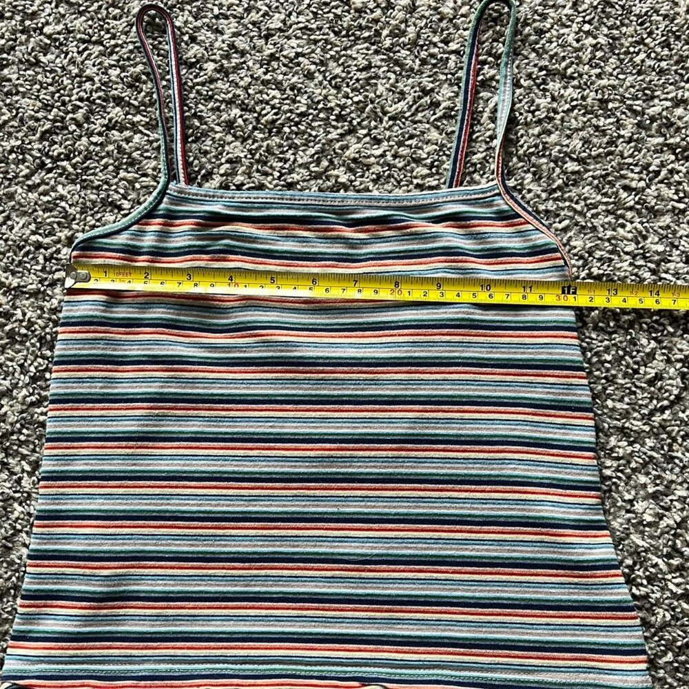 Brandy Melville Multicolored Striped Spaghetti Strap SM Tube Top Boho Festival - Picture 5 of 5